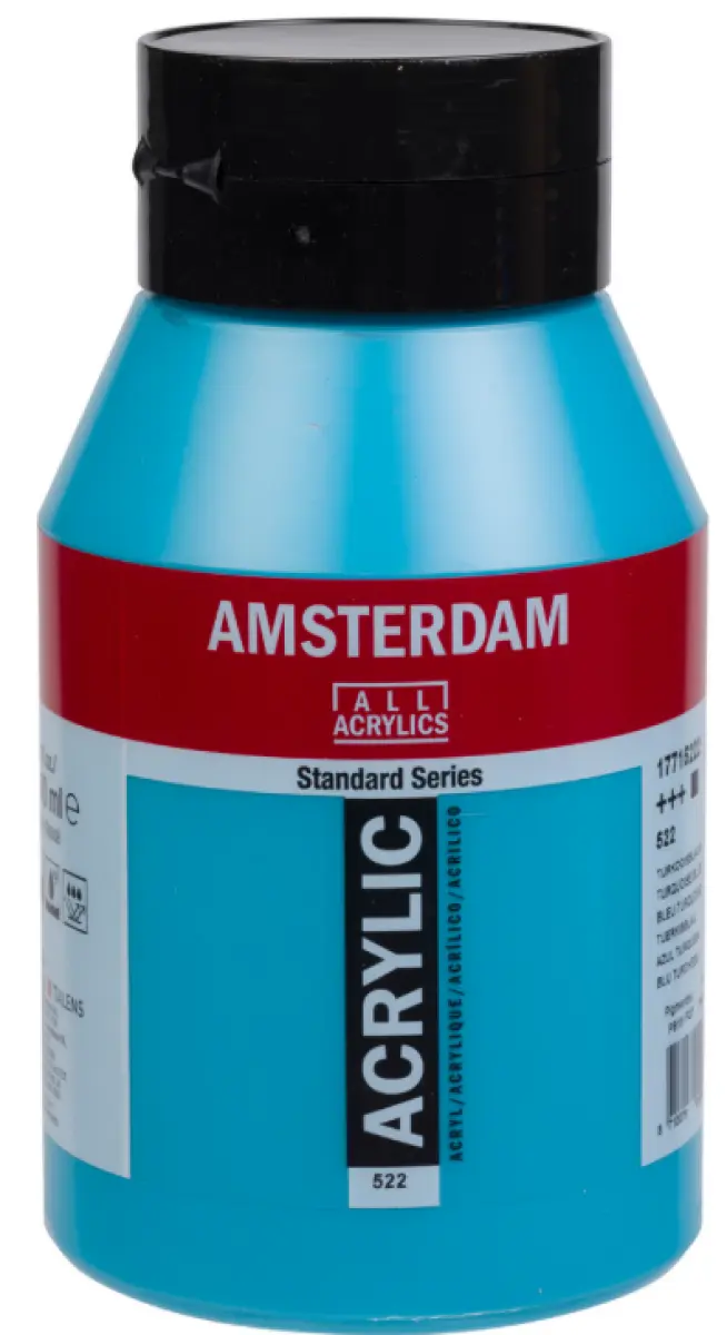 Akrylová barva Amsterdam Standard, 1 litr - 522 Turqouise Blue