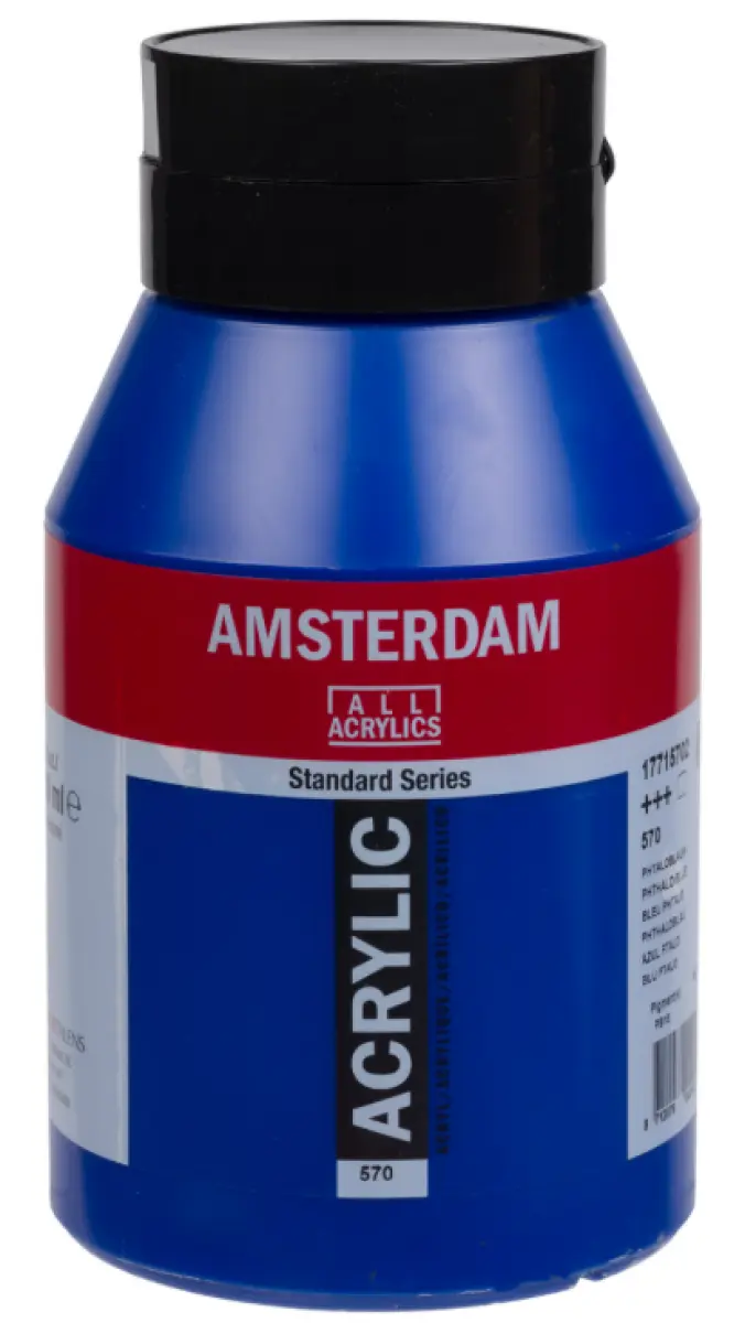 Akrylová barva Amsterdam Standard, 1 litr - 570 Phthalo Blue