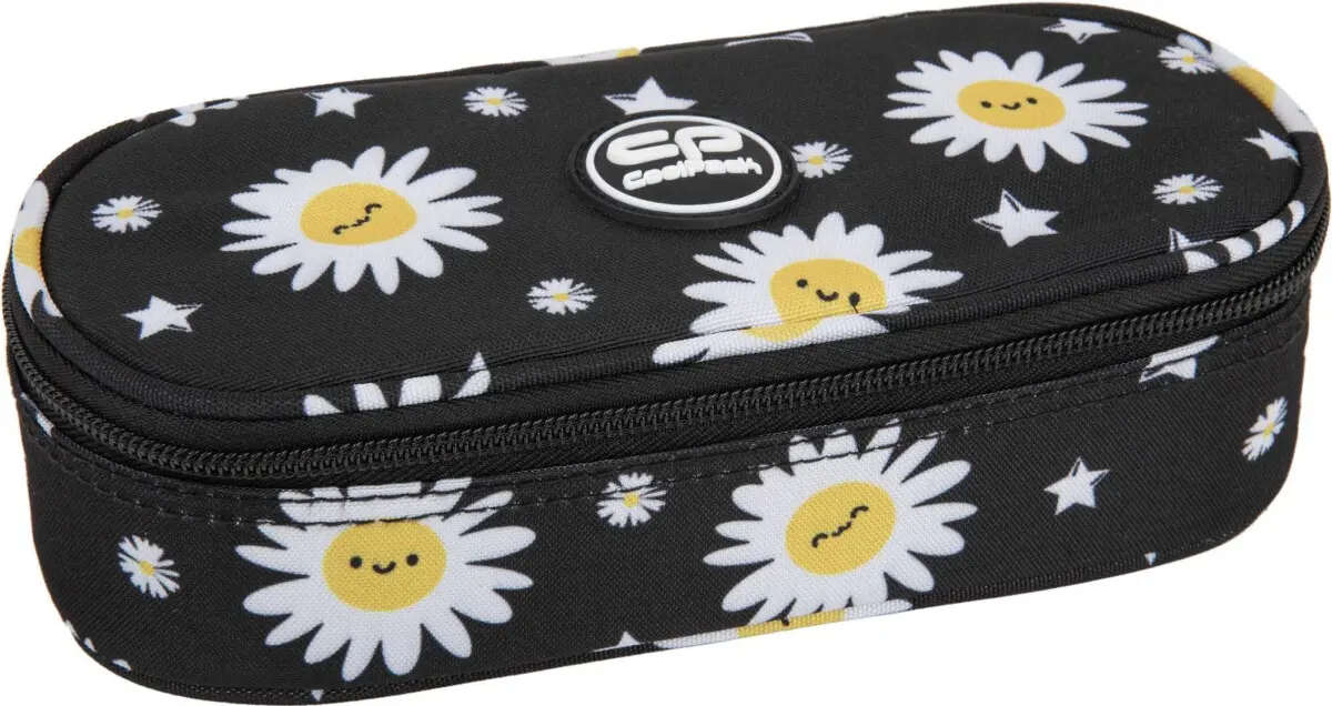 Jednokomorový penál Coolpack Campus Daisy černý