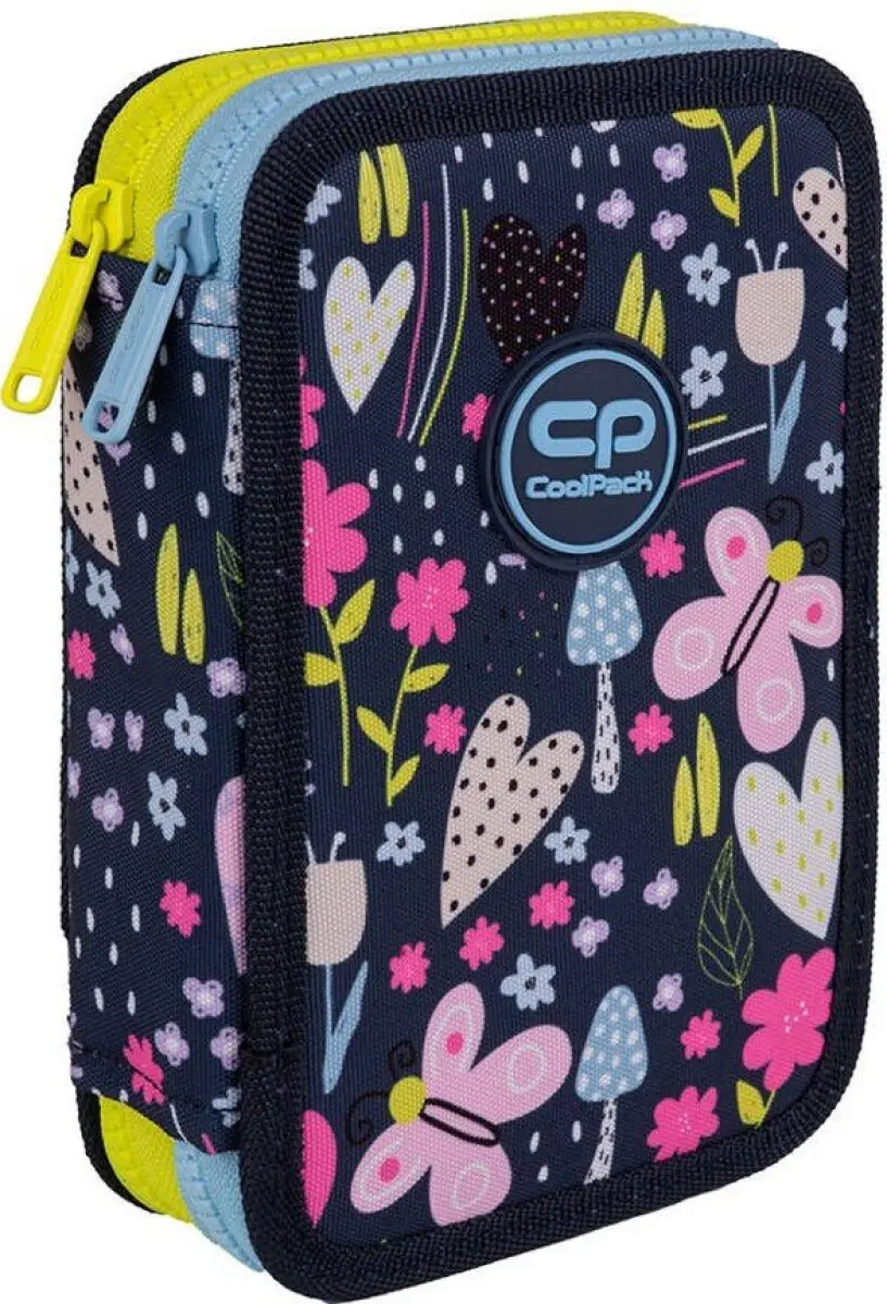 Penál 2-komorové s vybavením Coolpack Jumper 2 In the Garden