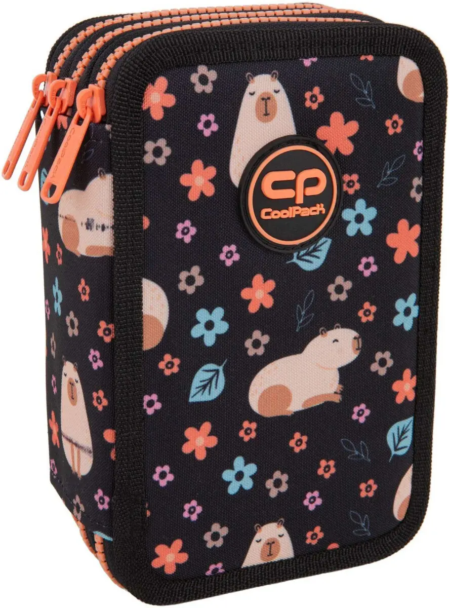 Penál 3-komorový s vybavením Coolpack Jumper 3 Capybara