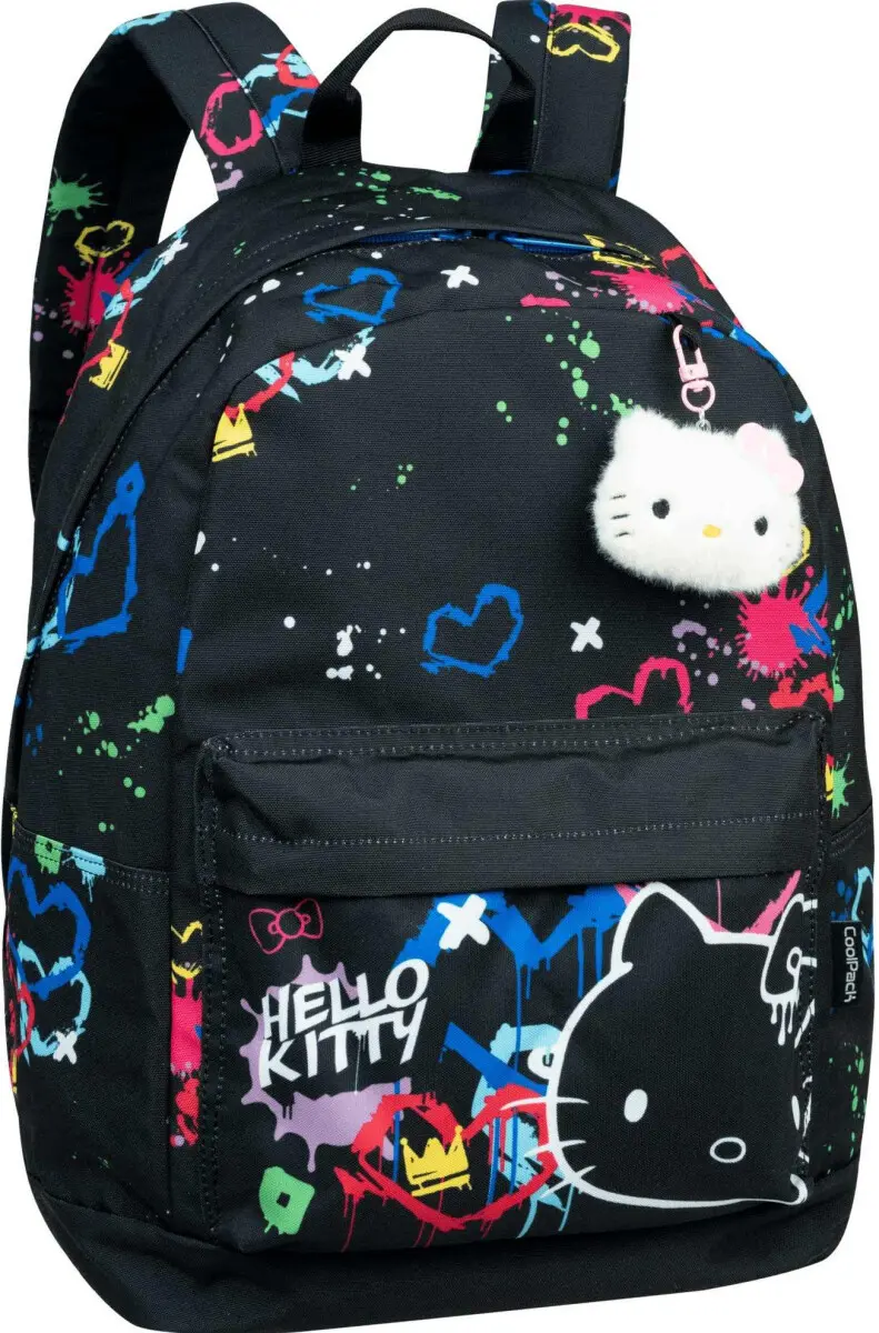Studentský batoh Hello Kitty Cross černý Neon