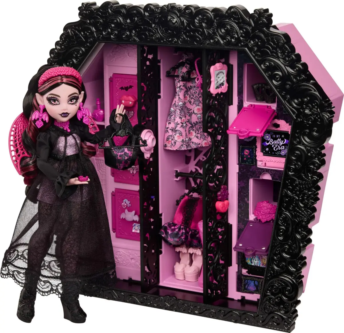 Monster High Skulltimate šatník s překvapeními a Draculaurou