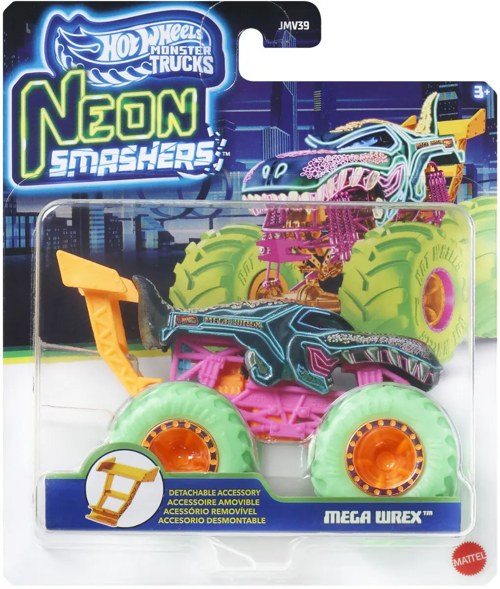 Hot Wheels Monster Trucks Neon smashers