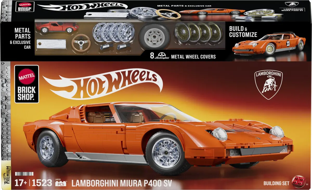 Mattel Brick Shop Hot Wheels Premium Series Lamborghini Miura P400 SV