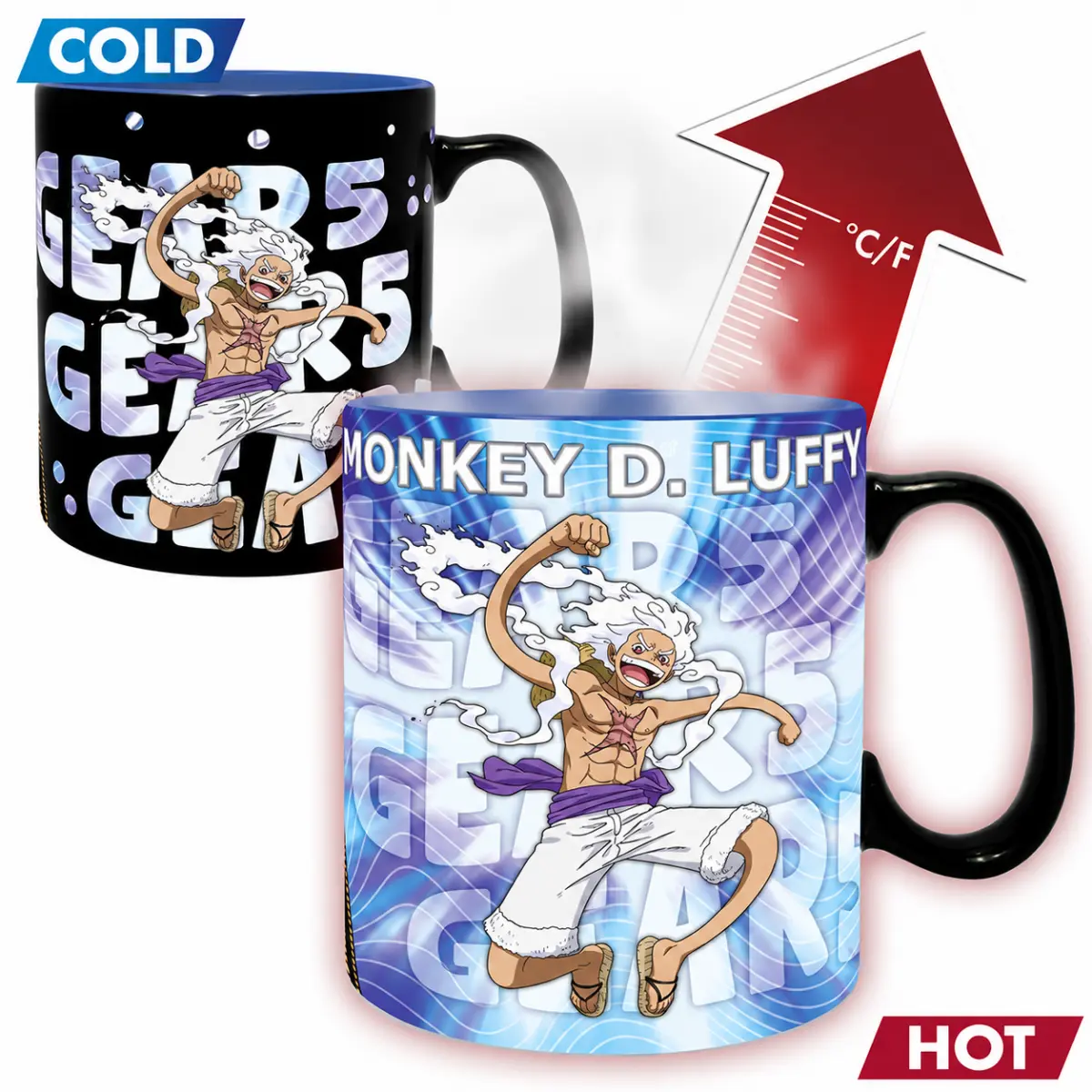 ONE PIECE - Měnící se hrnek (Heat Change) - 460 ml - Gear 5th