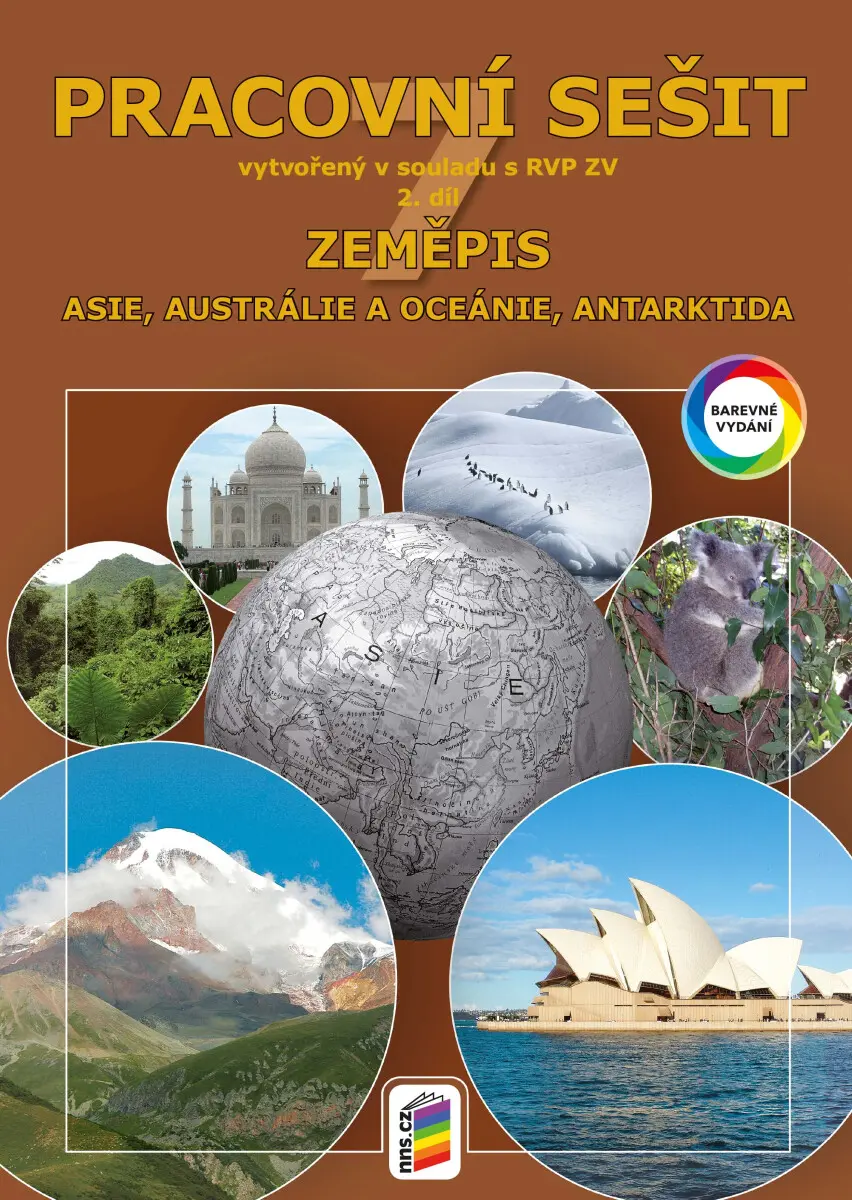 Zeměpis 7, 2. díl - Asie, Austrálie a Oceánie, Antarktida (barevný pracovní sešit) RVP - Jozef Mečiar