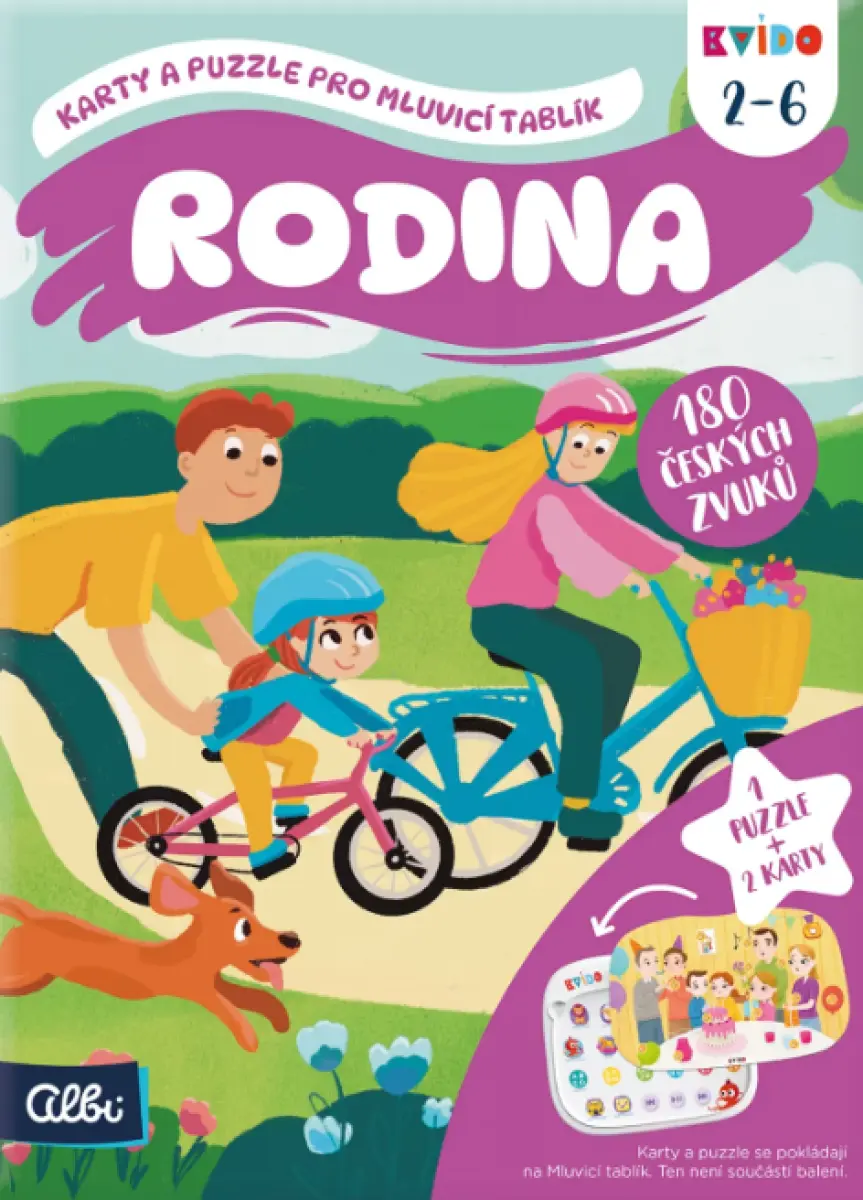 Kvído - Rodina: Karty a puzzle pro Mluvicí tablík 2 - Albi