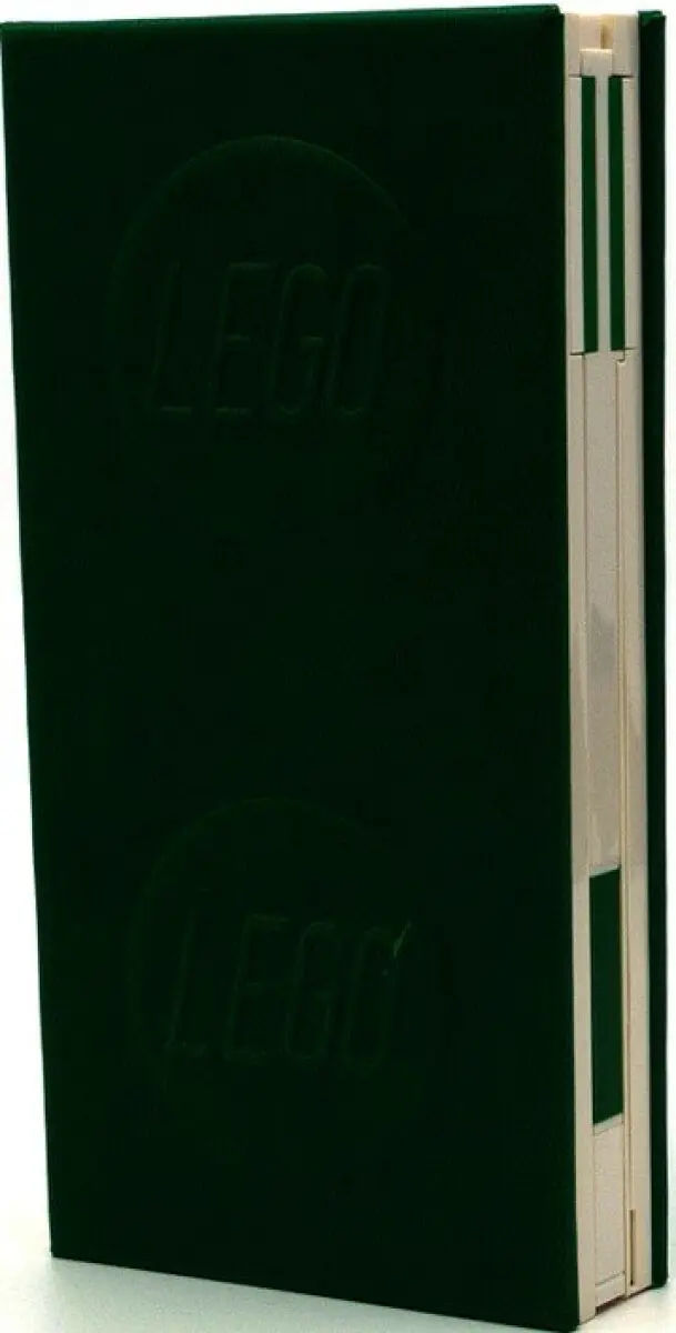 LEGO Zápisník 1x2 s gelovým perem jako klipem - zelený