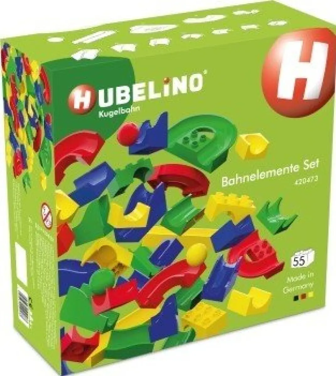 HUBELINO Kuličková dráha - set bez kostek 55 ks