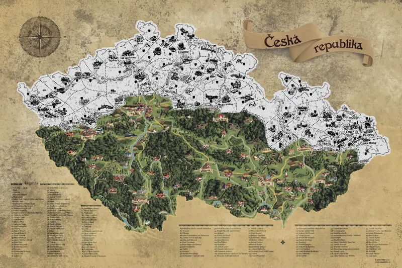 Stieracia mapa Česka