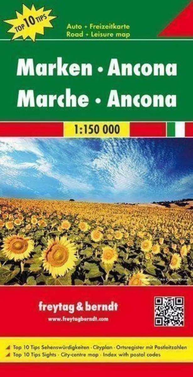 Marche, Ancona 1:150 000 / automapa + mapa volného času