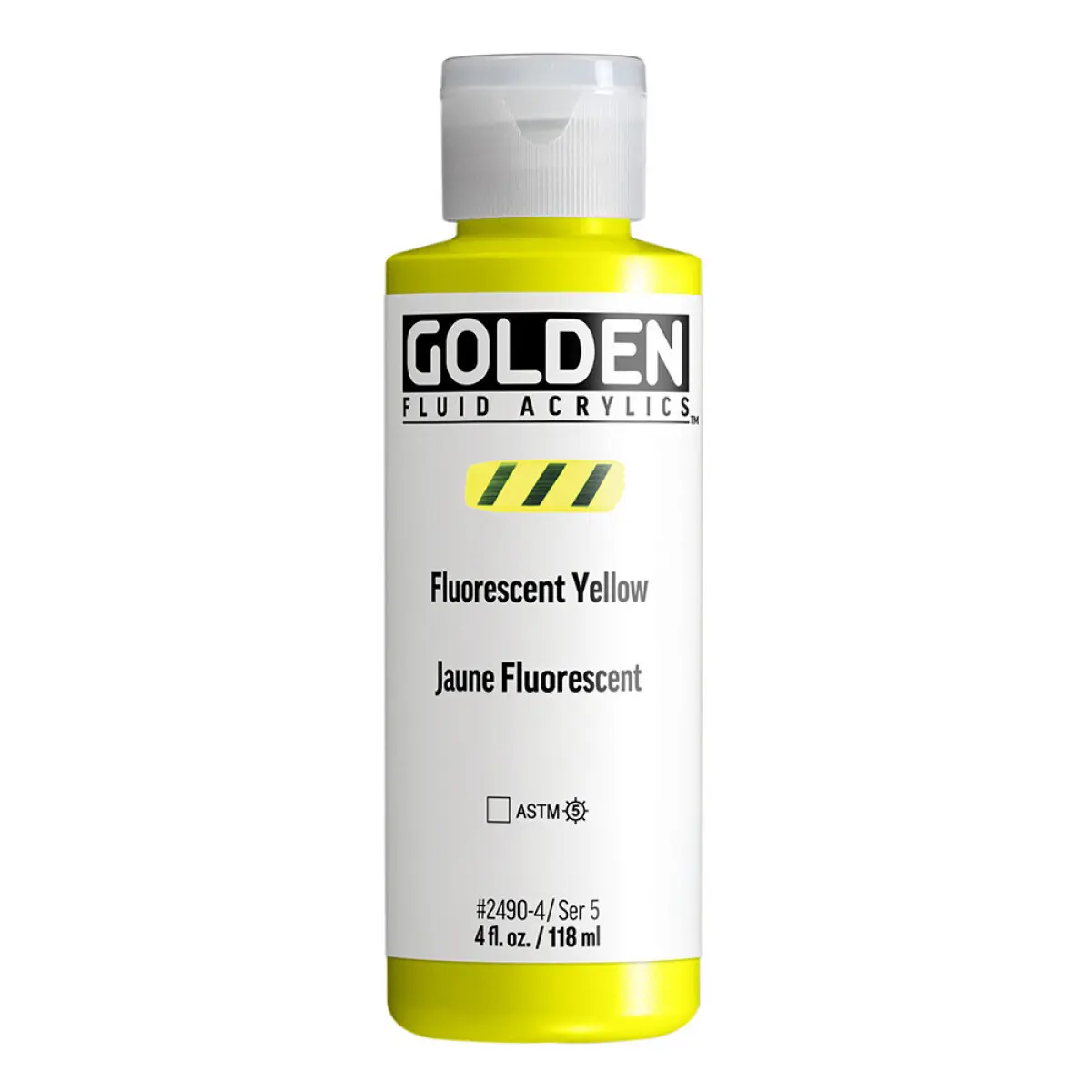 Akrylová barva Golden Fluid 118 ml - Fluorescent Yellow 2490