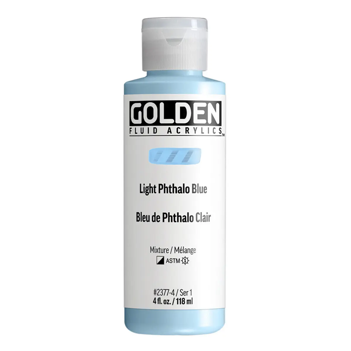 Akrylová barva Golden Fluid 118 ml - Light Phthalo Blue 2377