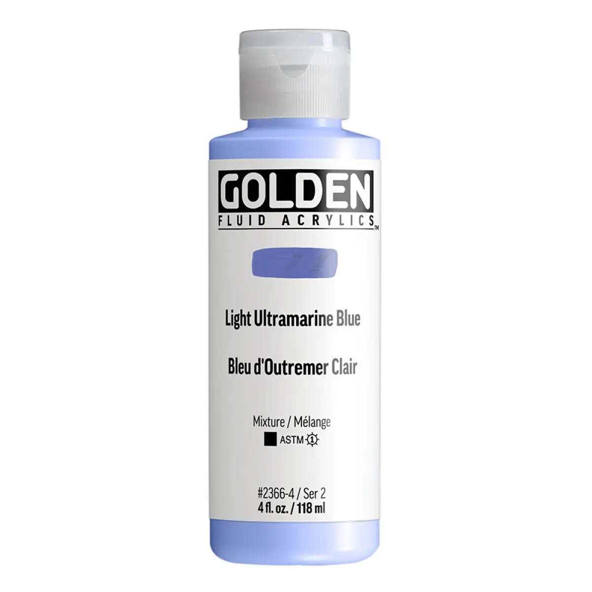 Akrylová barva Golden Fluid 118 ml - Light Ultramarine Blue 2366
