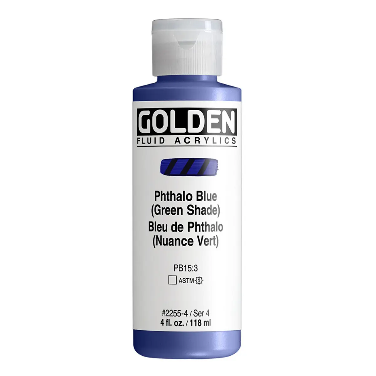 Akrylová barva Golden Fluid 118 ml - Phthalo Blue (Green Shade) 2255
