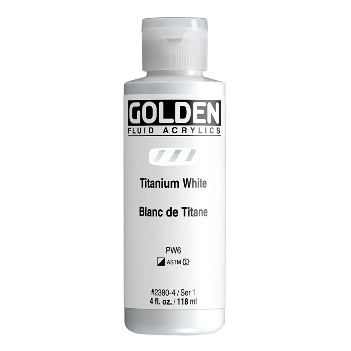 Akryl Golden Fluid 118ml – 2380 Titanium White