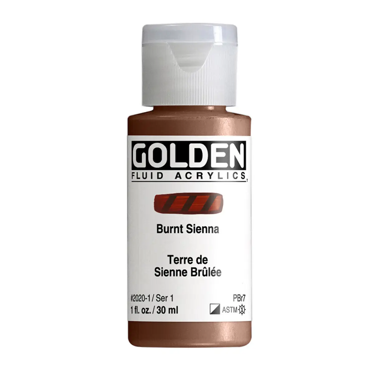 Akrylová barva Golden Fluid 30 ml - Burnt Sienna 2020