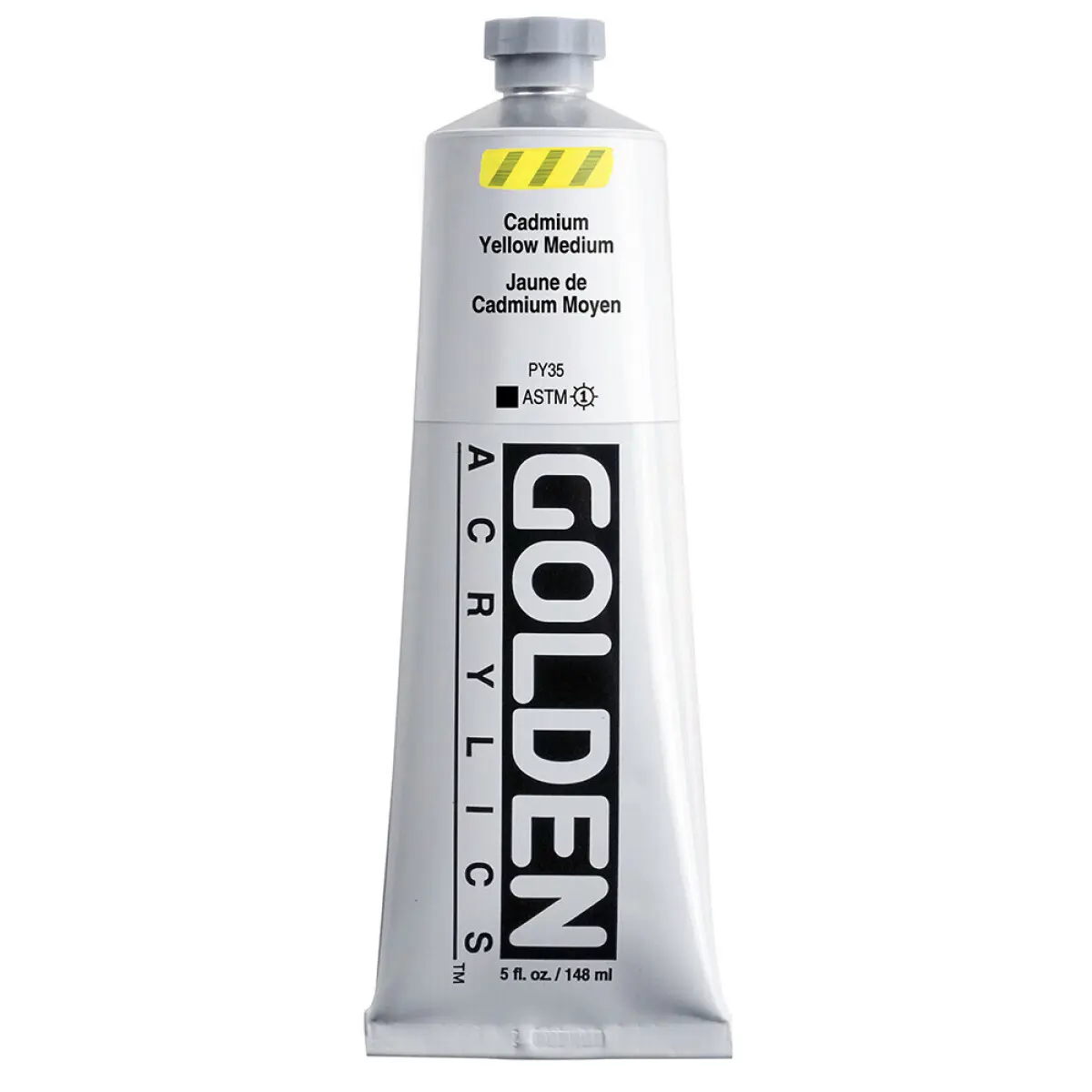 Akrylová barva Golden Heavy Body 148 ml - Cadmium Yellow Medium 1130