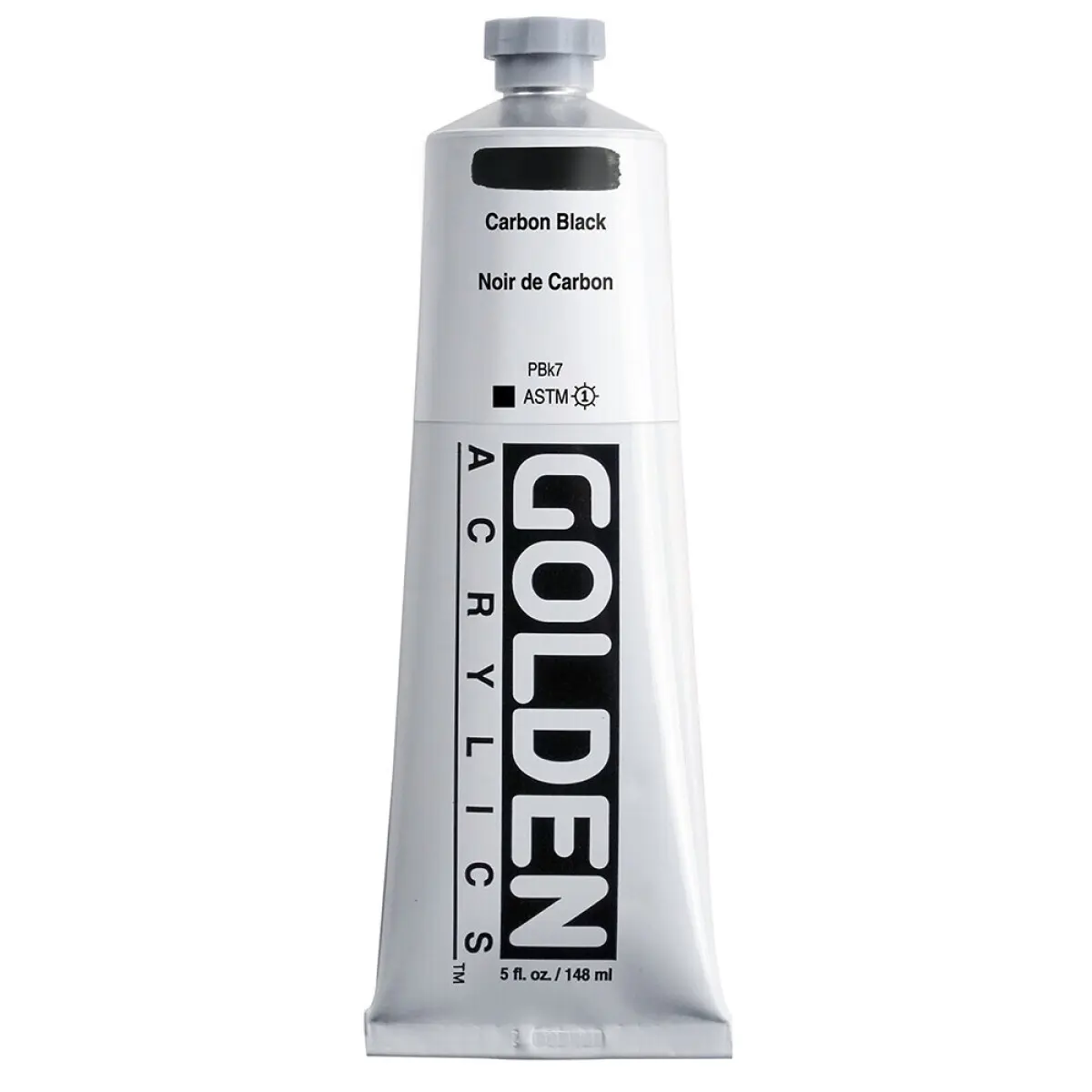 Akrylová barva Golden Heavy Body 148 ml - Carbon Black 1040