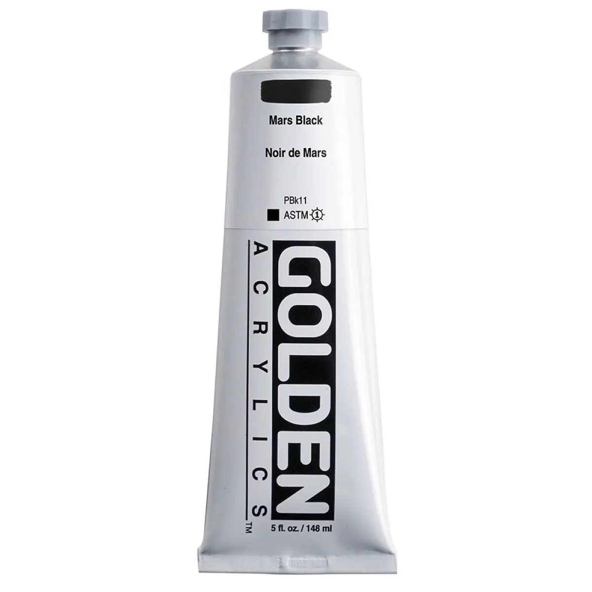 Akrylová barva Golden Heavy Body 148 ml - Mars Black 1200