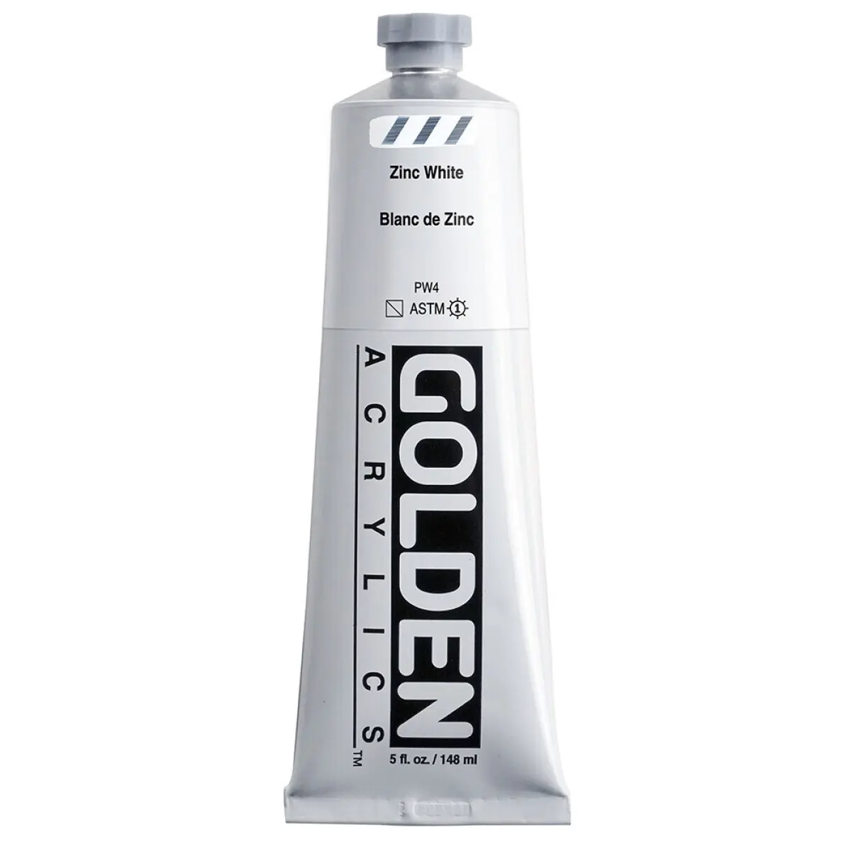 Akrylová barva Golden Heavy Body 148 ml - Zinc White 1415