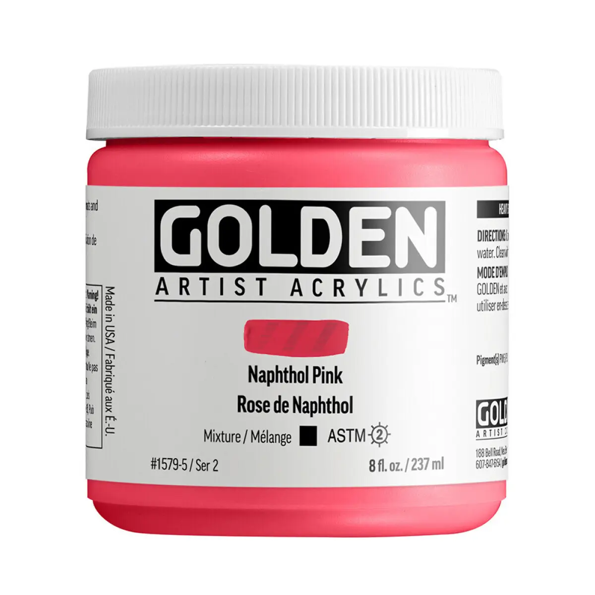 Akrylová barva Golden Heavy Body 237 ml - 1579 Naphthol Pink