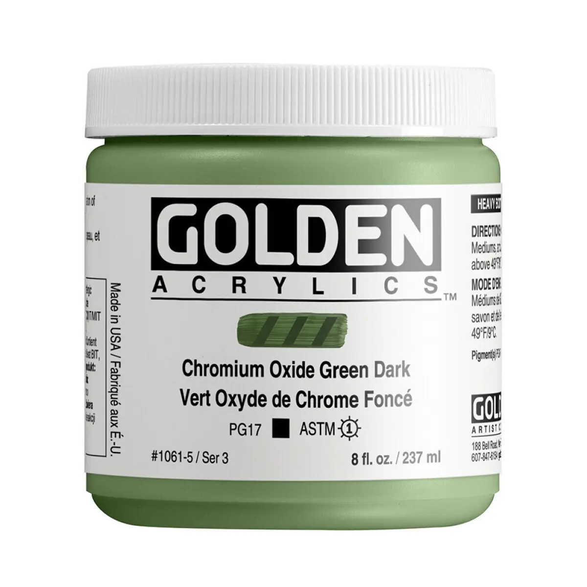 Akryl Golden HB 237ml – 1061 Chromium Oxide Green Dark