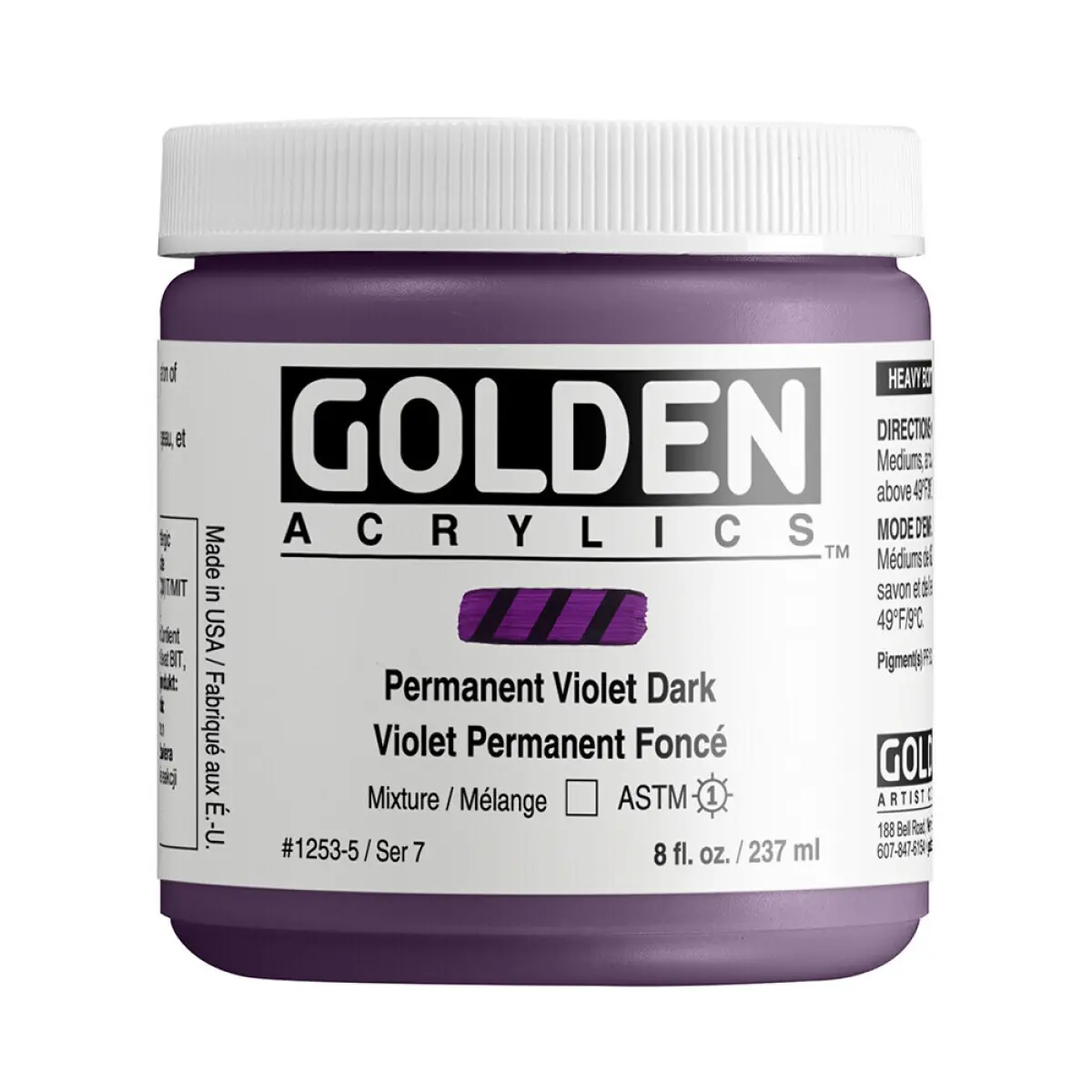 Akryl Golden HB 237ml – 1253 Permanent Violet Dark