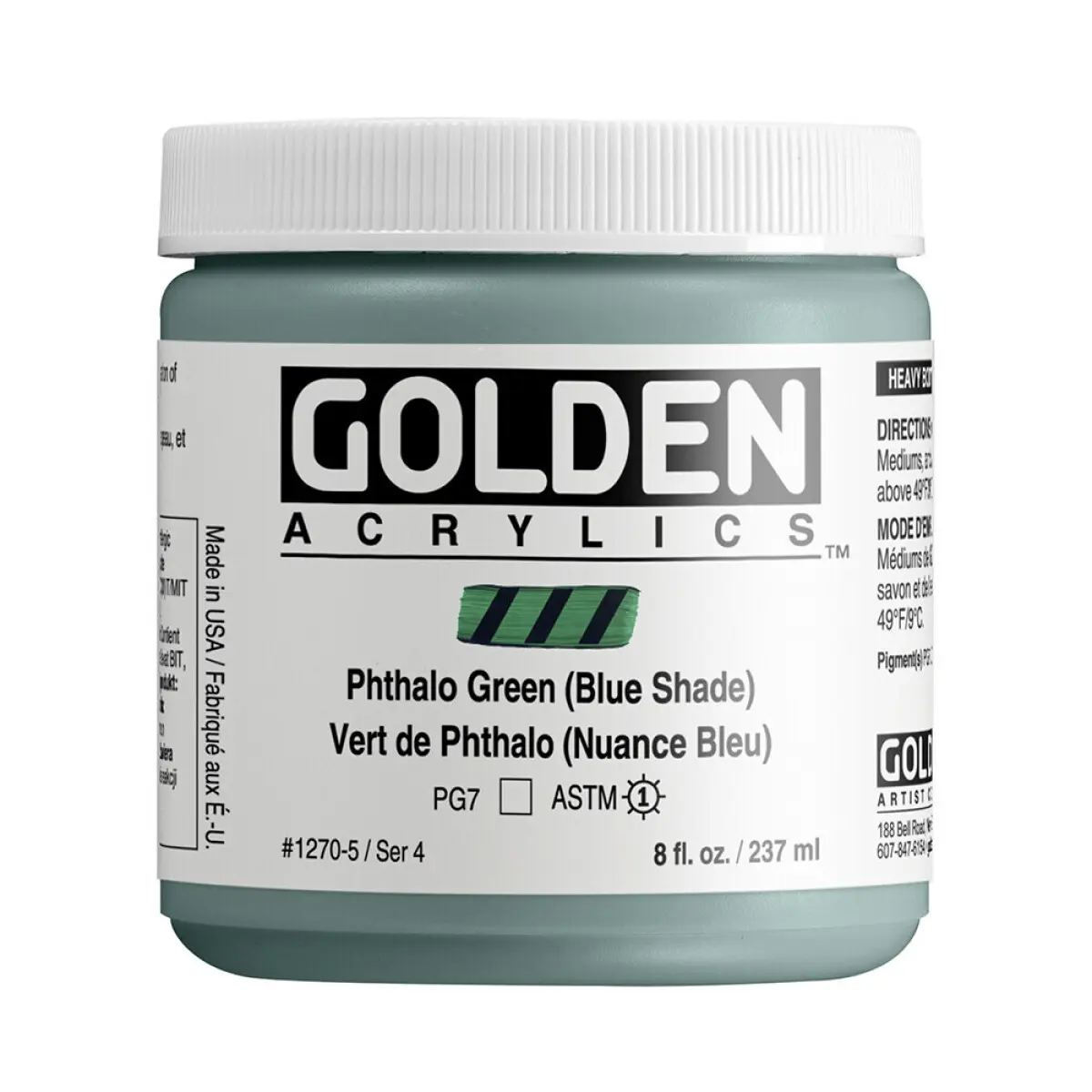 Akryl Golden HB 237ml – 1270 Phthalo Green (Blue Shade)