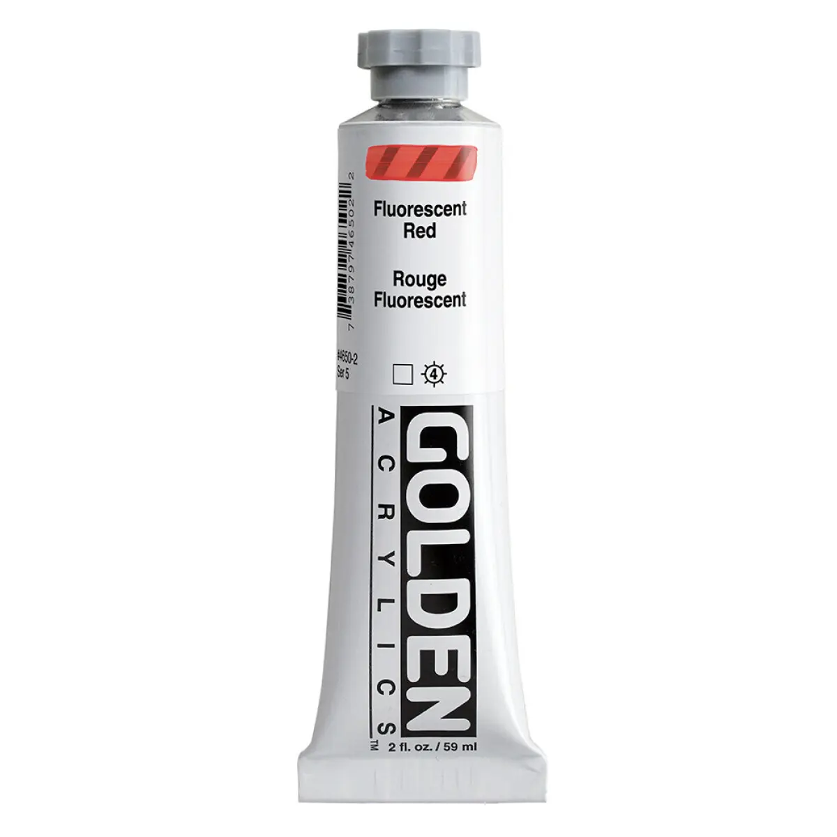 Akrylová barva Golden Heavy Body 59 ml - Fluorescent Red 4650