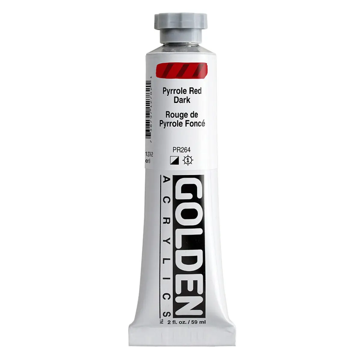 Akrylová barva Golden Heavy Body 59 ml - Pyrrole Red Dark 1278