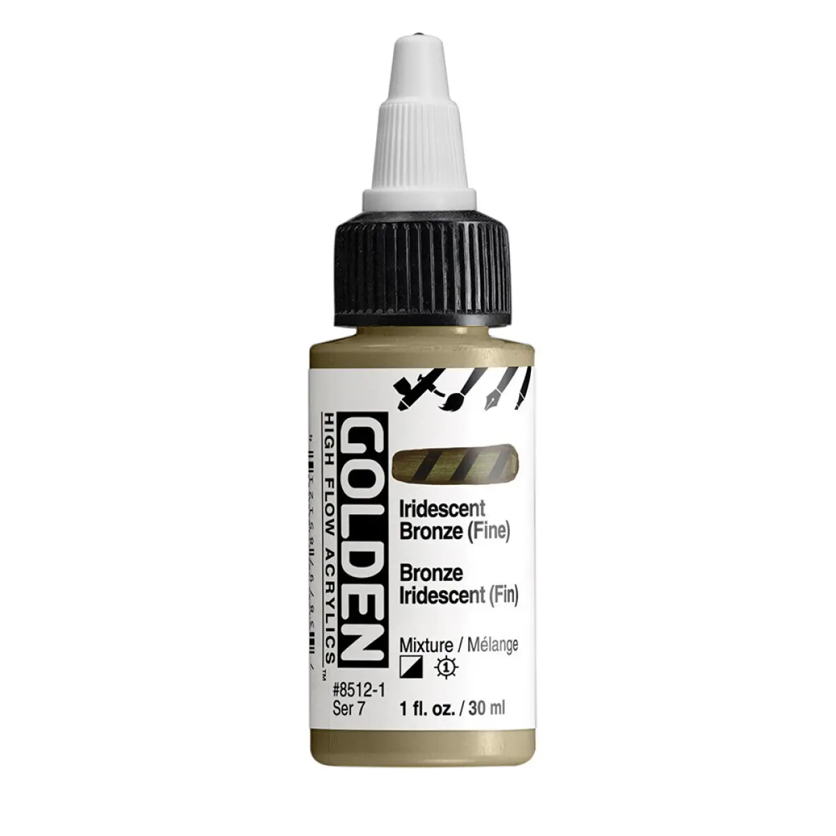 Akrylová barva Golden High Flow 30 ml - Iridescent Bronze (Fine) 8512