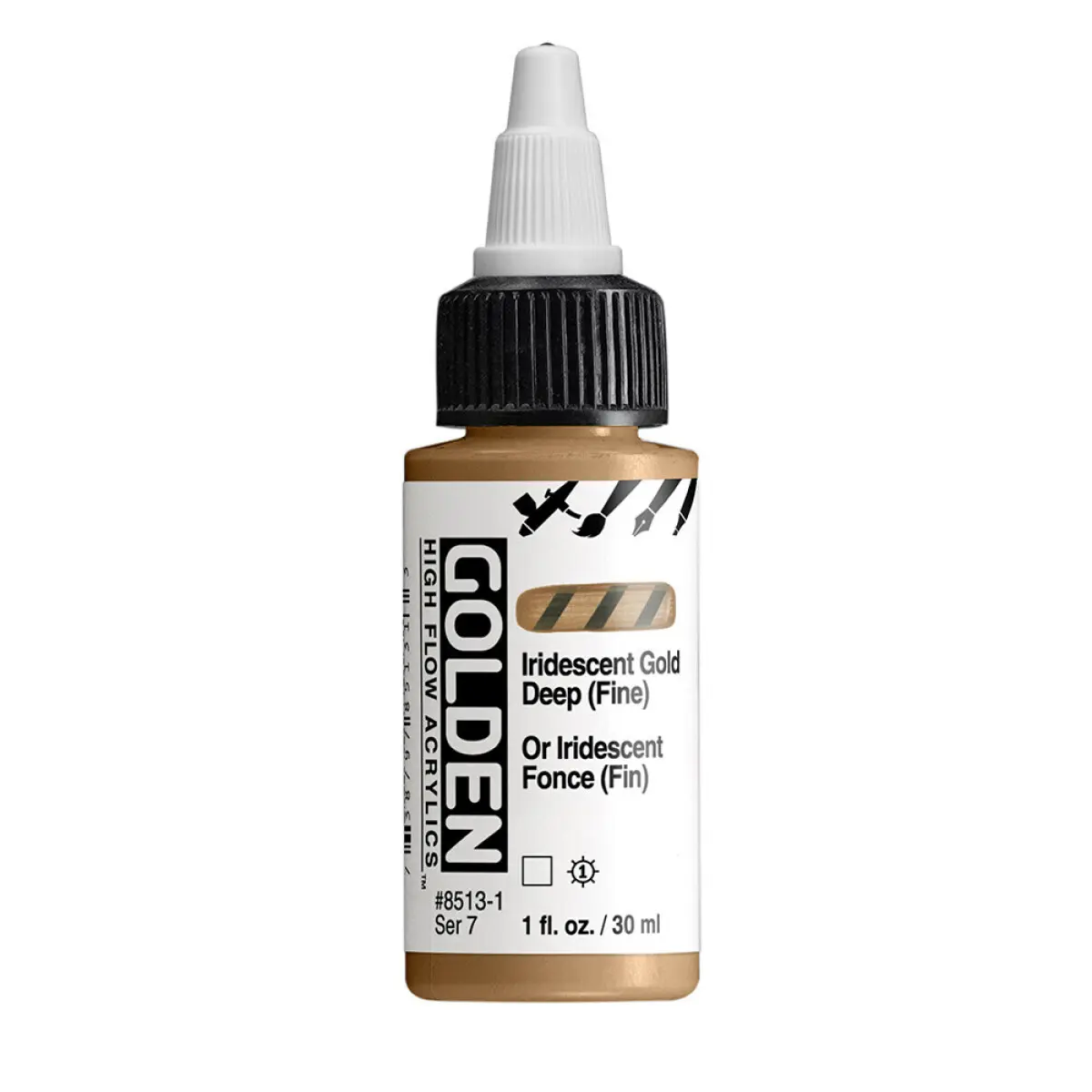 Akryl Golden High Flow 30ml – 8513 Iridescent Gold Deep (Fine)