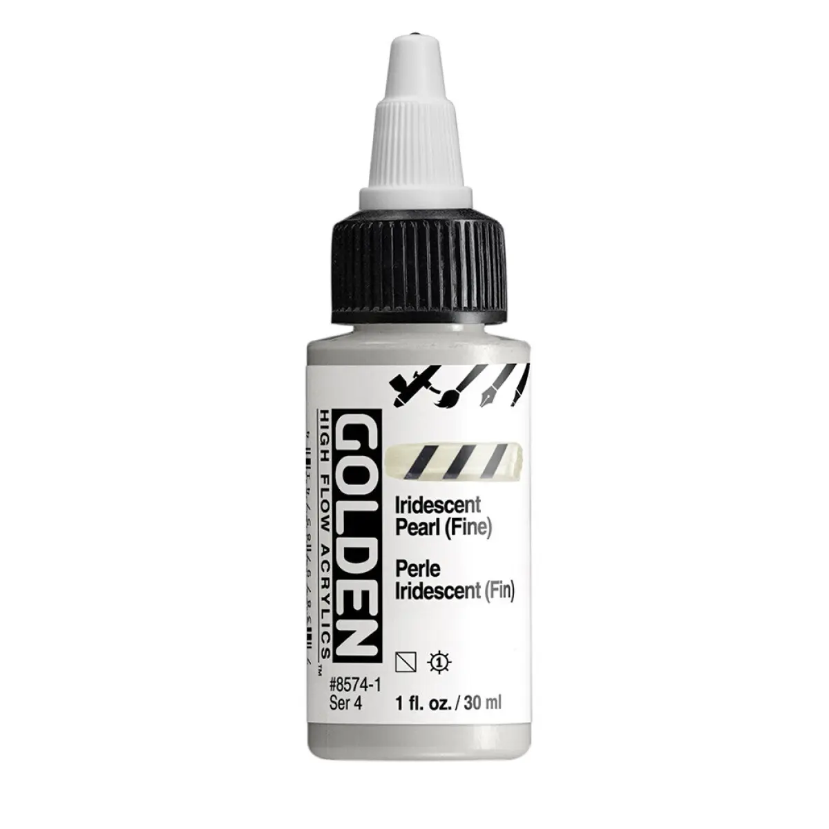 Akrylová barva Golden High Flow 30 ml - Iridescent Pearl (Fine) 8574