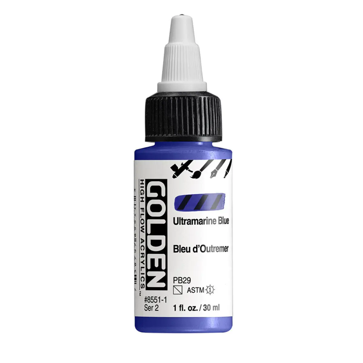 Akrylová barva Golden High Flow 30 ml - Ultramarine Blue 8551
