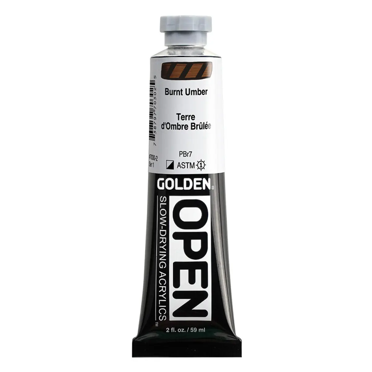 Akryl Golden Open 59ml – 7030 Burnt Umber