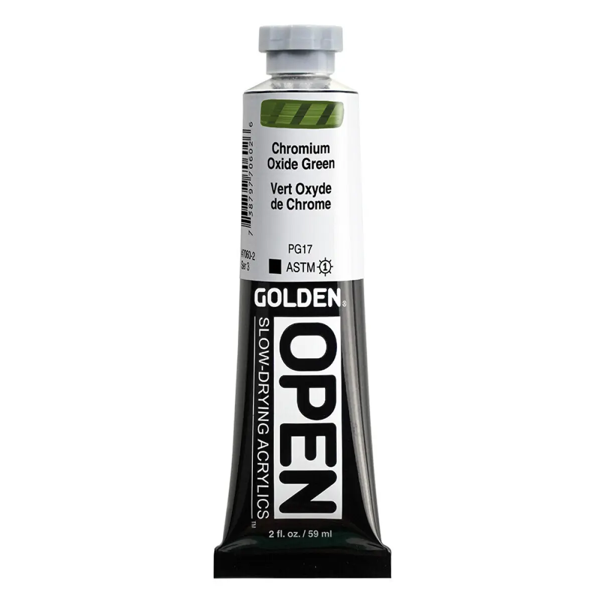 Akrylová barva Golden Open Slow Drying 59 ml - Chromium Oxide Green 7060
