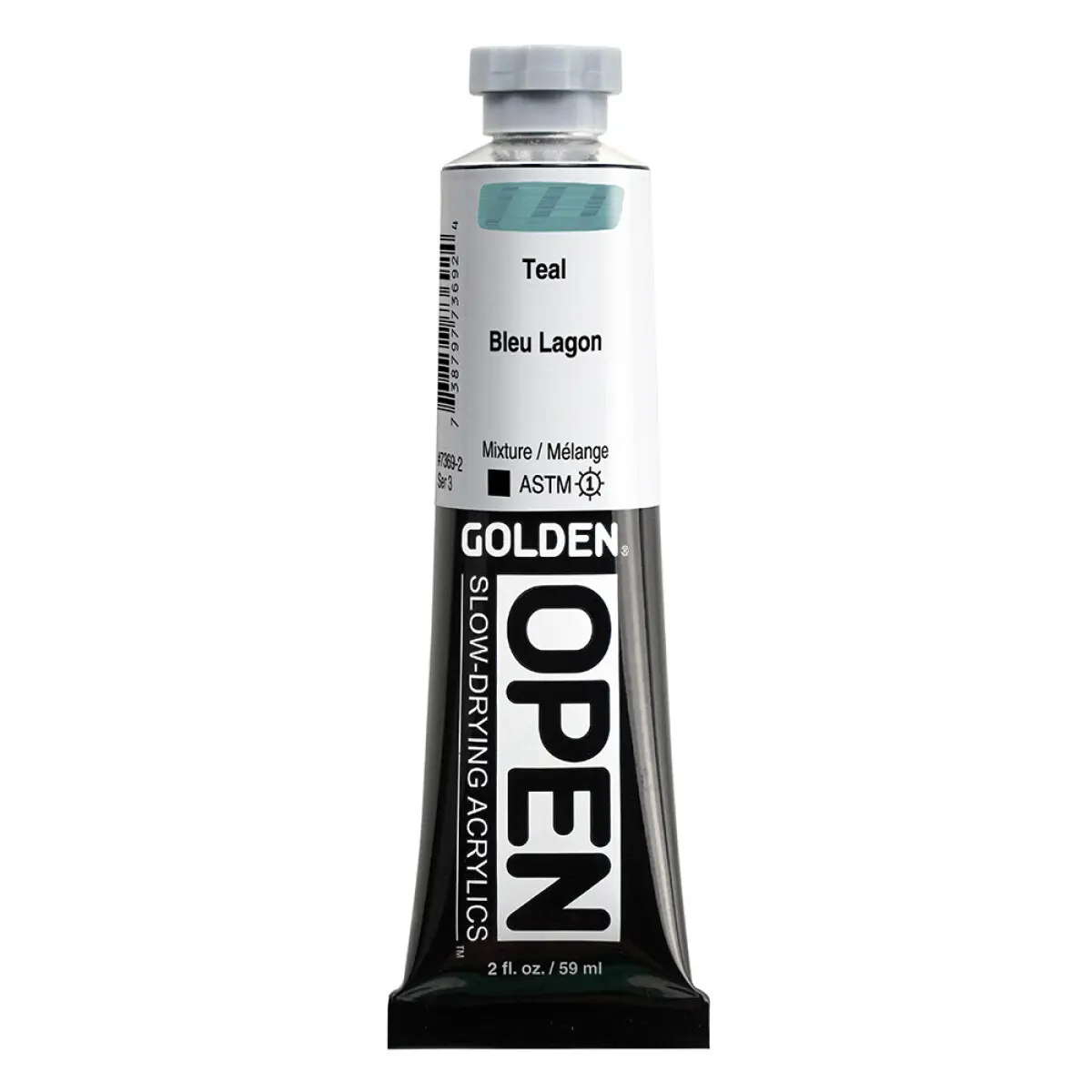 Akrylová barva Golden Open Slow Drying 59 ml - Teal 7369
