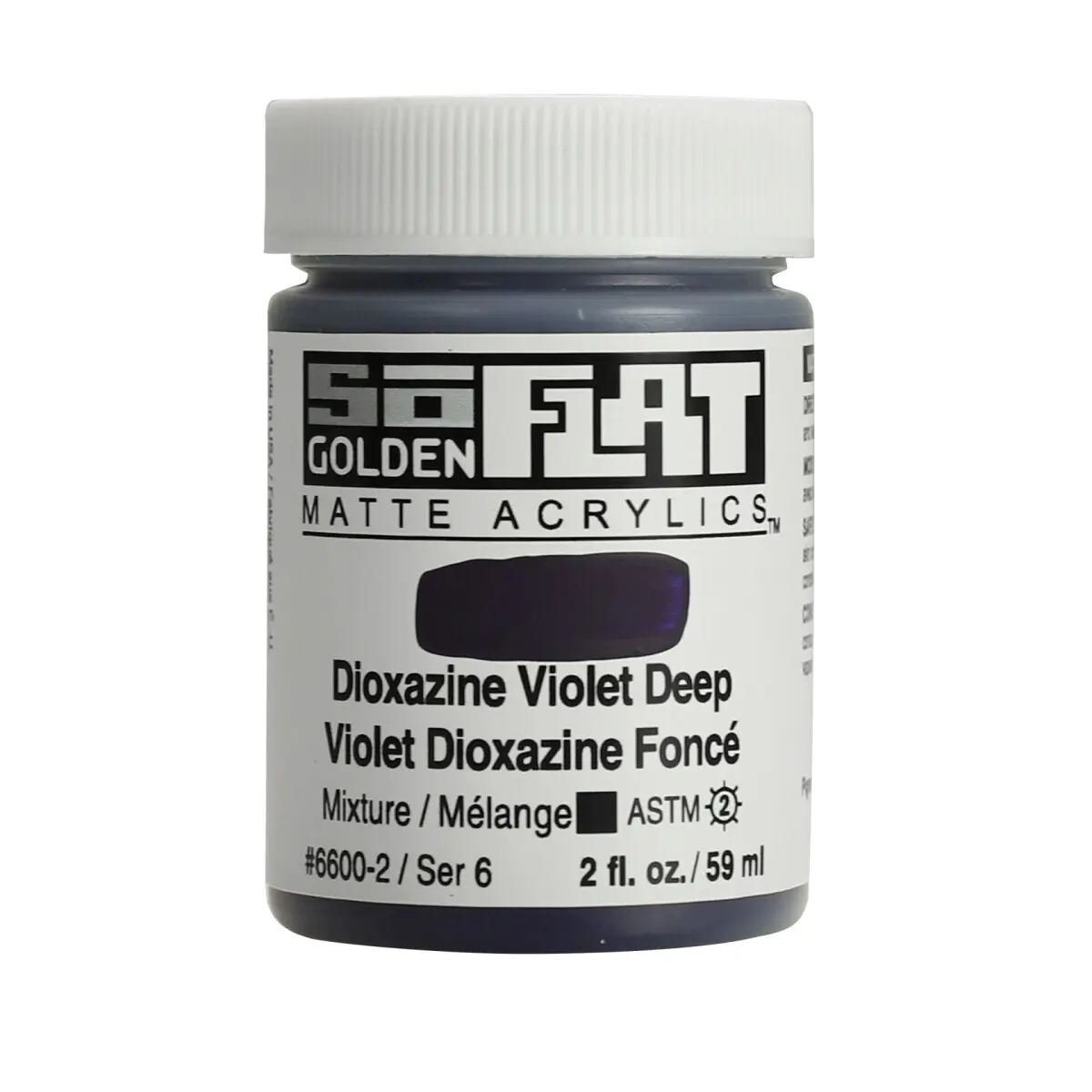 Akryl Golden SoFlat 59ml – 6600 Dioxazine Violet Deep