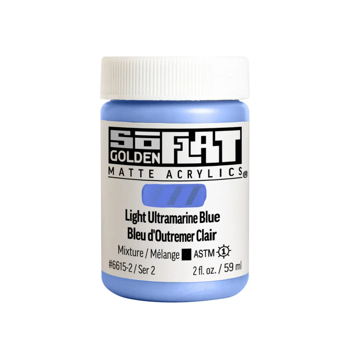 Akryl Golden SoFlat 59ml – 6615 Light Ultramarine Blue