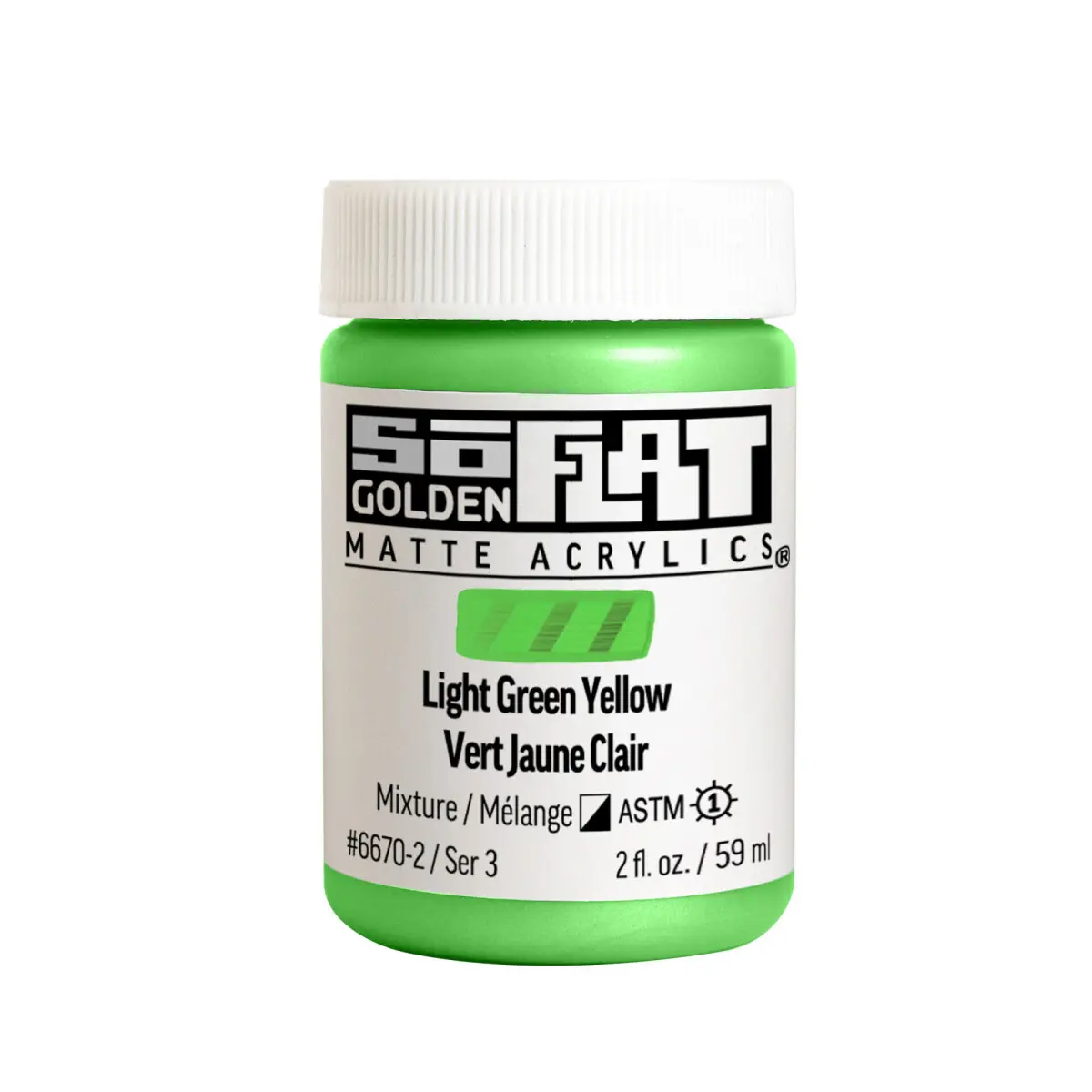 Akryl Golden SoFlat 59ml – 6670 Light Green Yellow