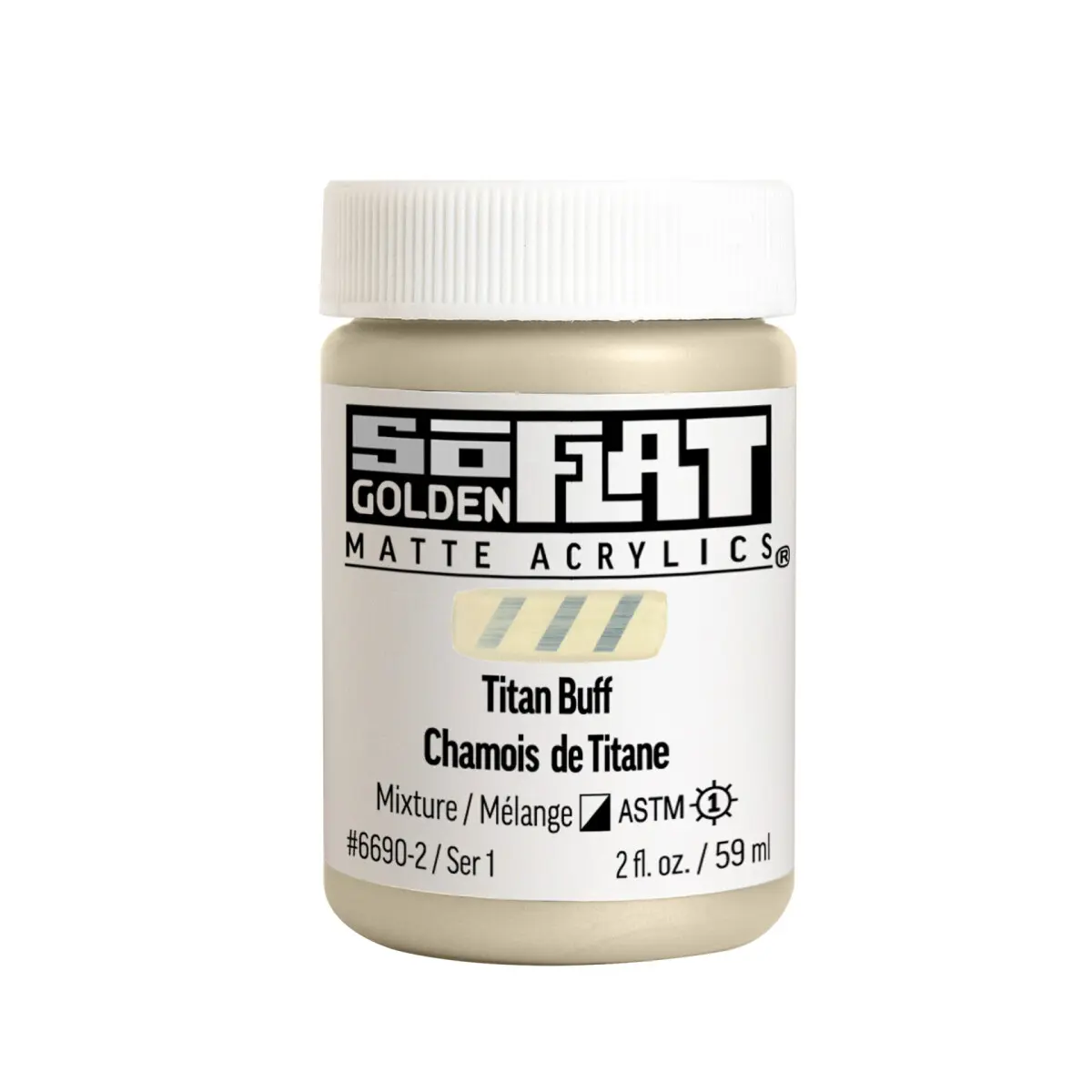 Akrylová barva Golden SoFlat Matte 59 ml - 6690 Titan Buff