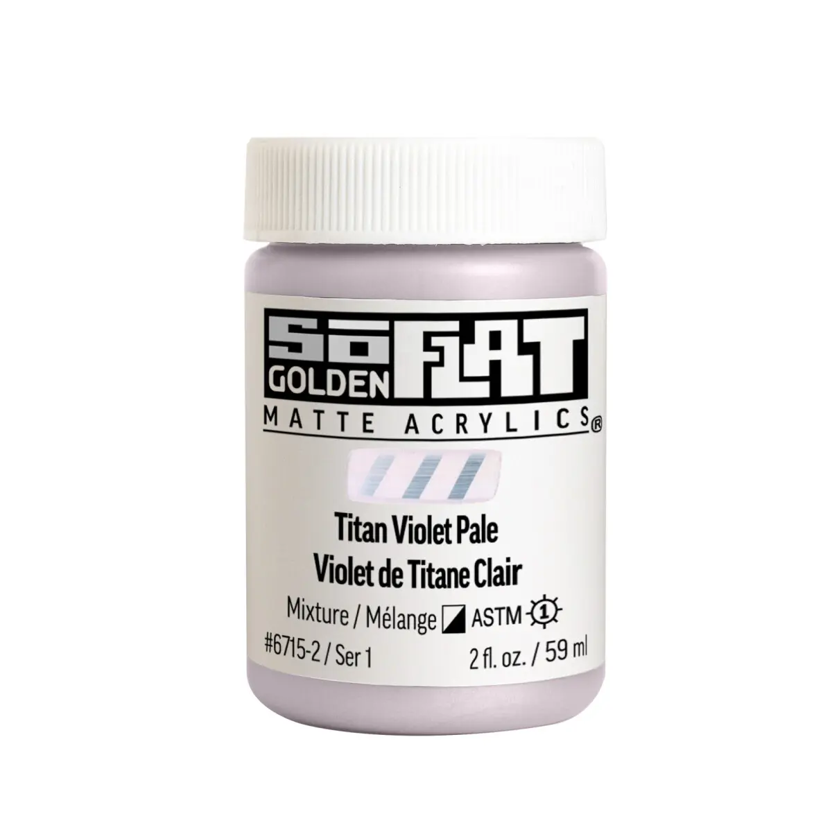 Akrylová barva Golden SoFlat Matte 59 ml - 6715 Titan Violet Pale