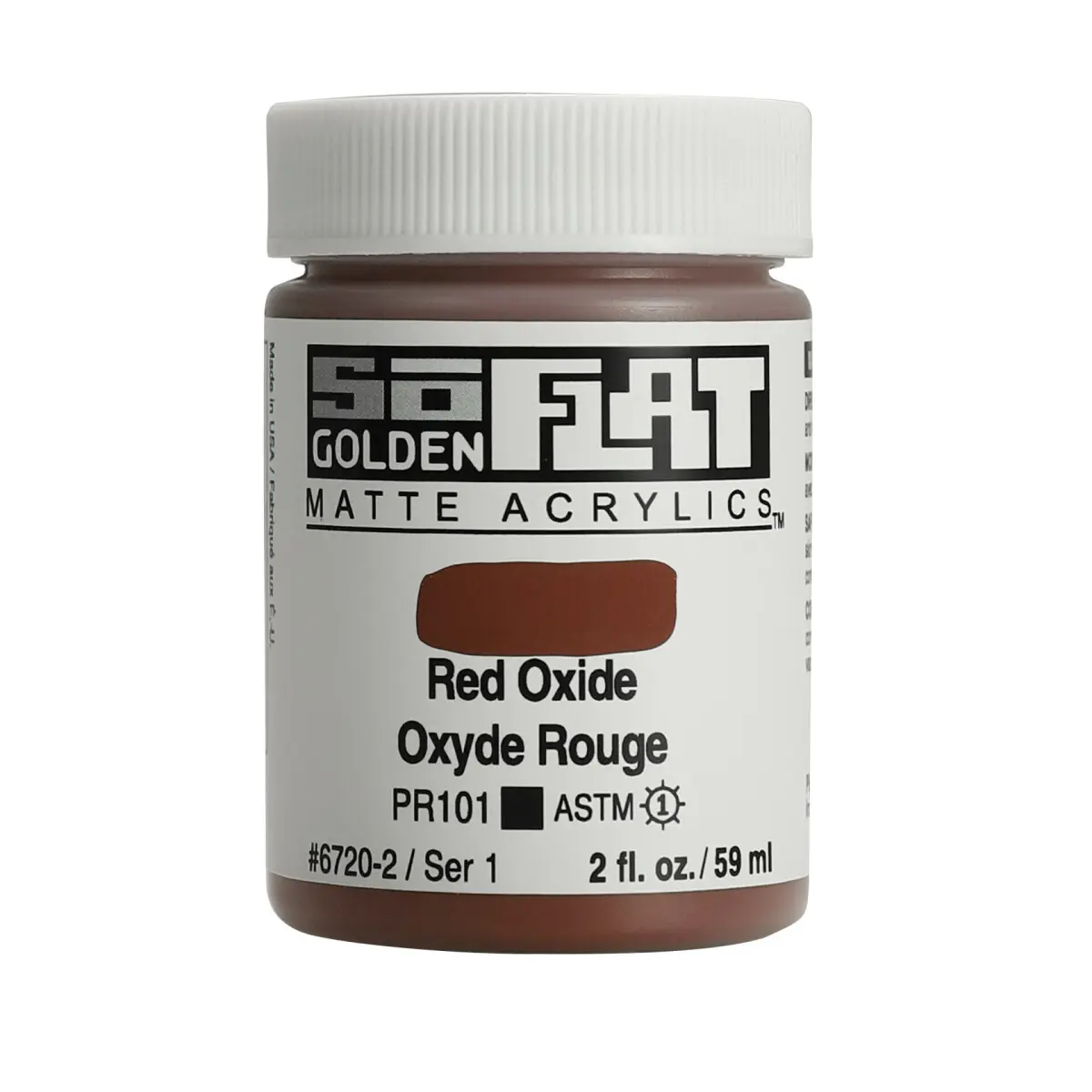 Akrylová barva Golden SoFlat Matte 59 ml - 6720 Red Oxide