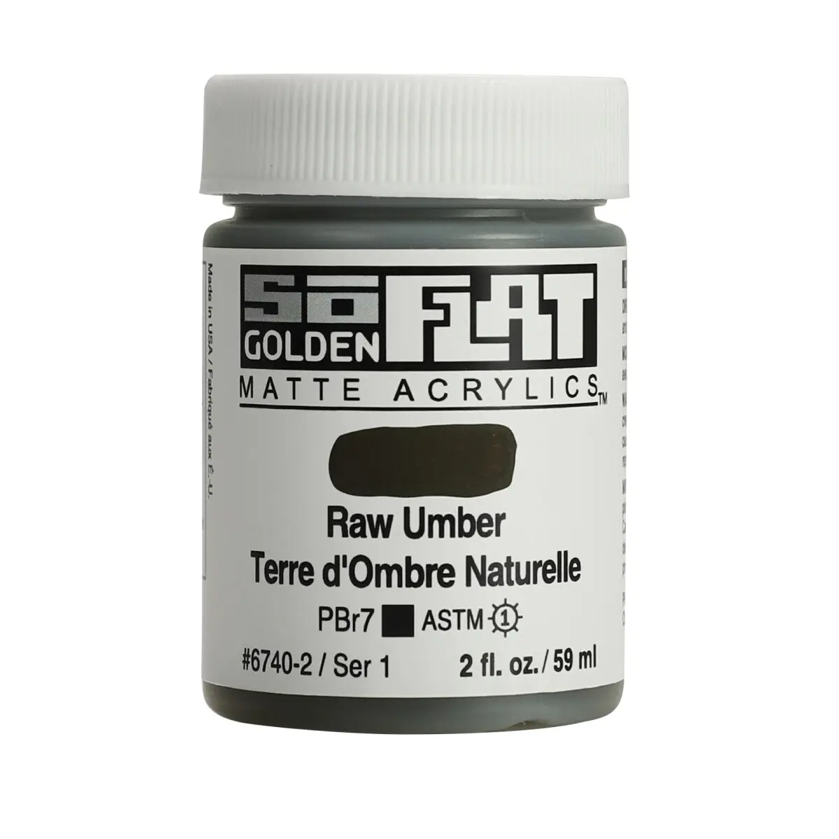 Akryl Golden SoFlat 59ml – 6740 Raw Umber