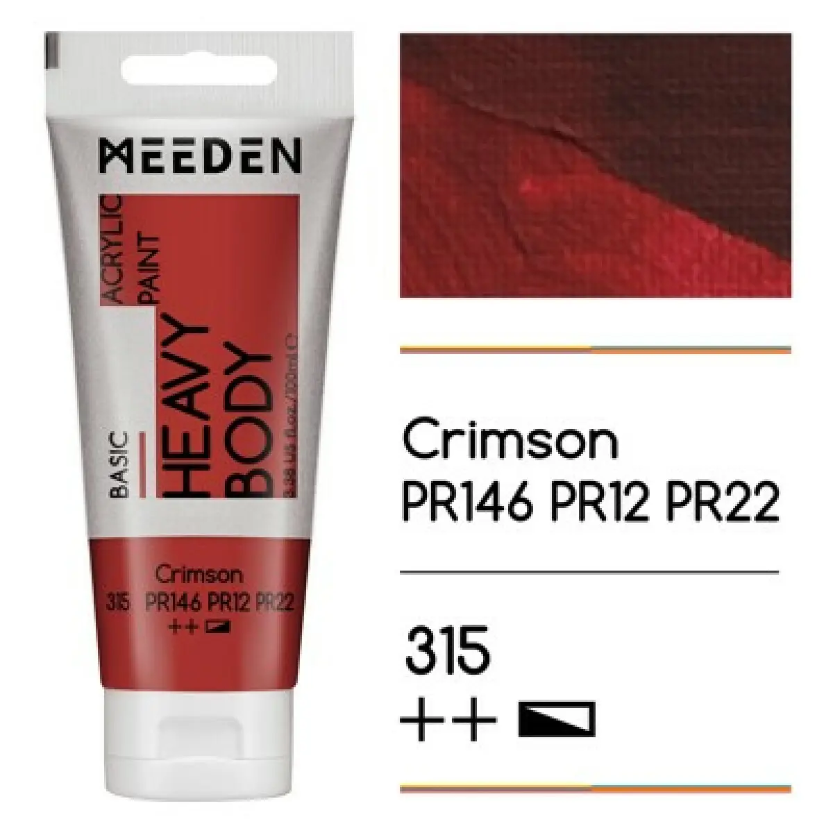 Akrylová barva Meeden 100ml – 315 Crimson