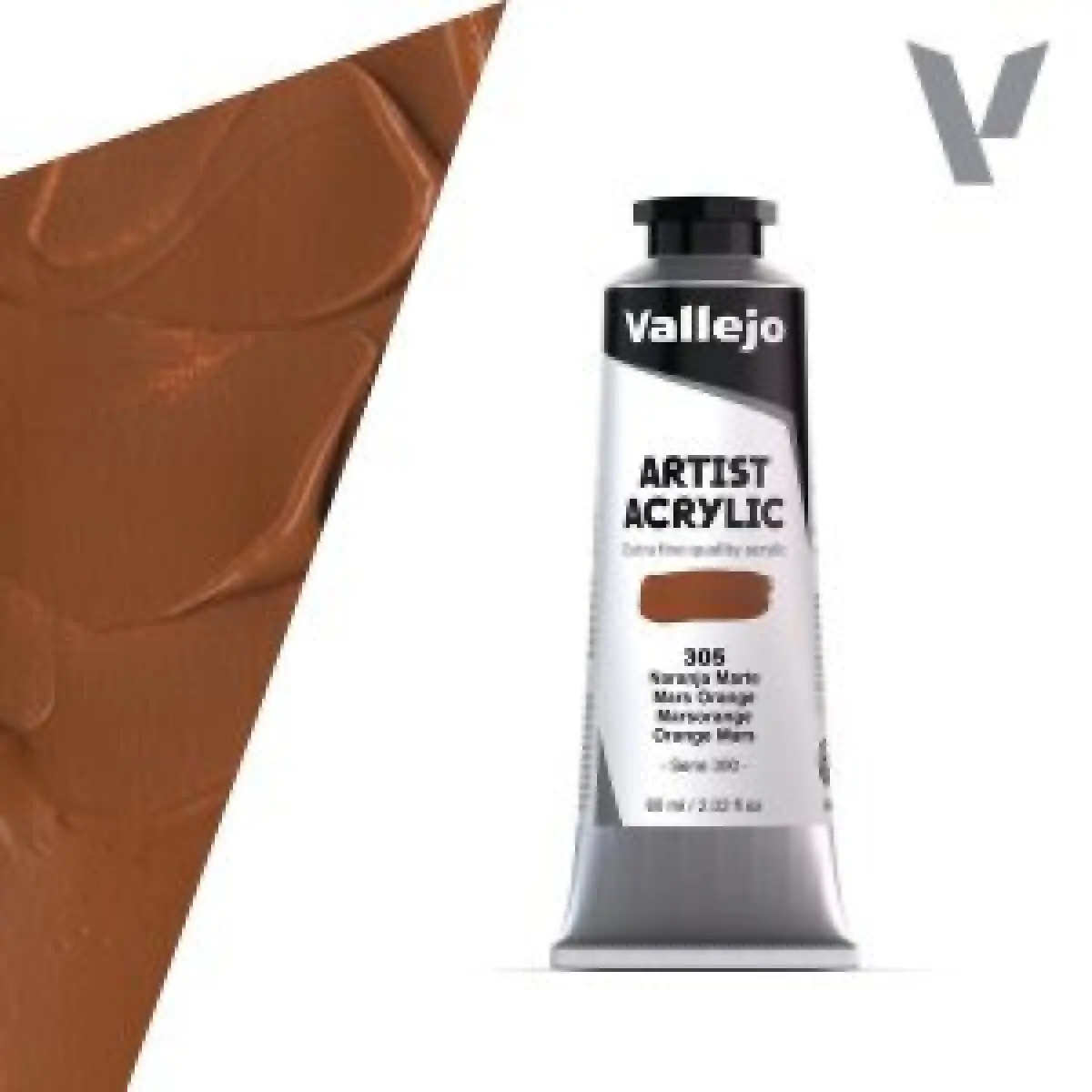 Akrylová barva Vallejo Artist 60ml – 305 Mars Orange