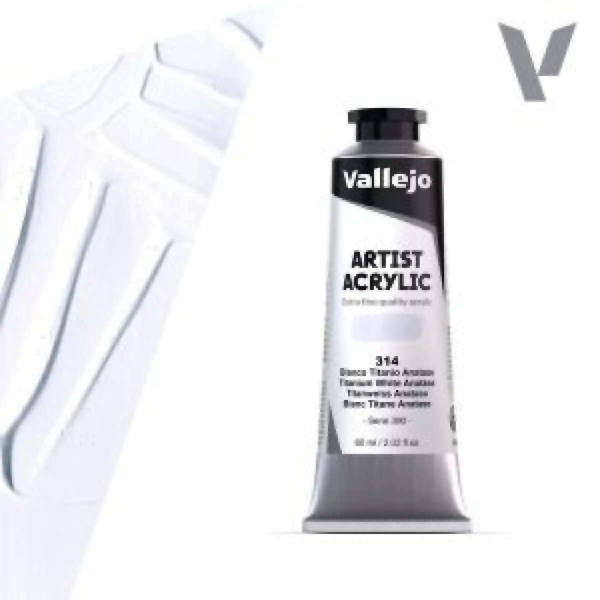 Akrylová barva Vallejo Artist 60ml – 314 Titanium White Anatase