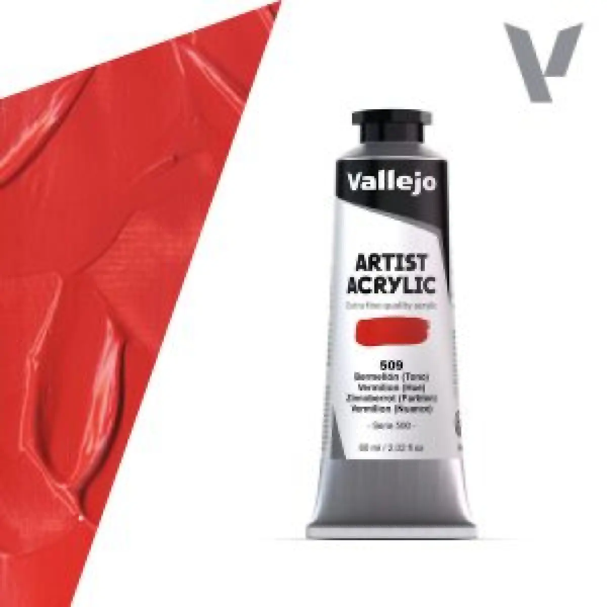 Akrylová barva Vallejo Artist 60ml – 509 Vermillion (Hue)